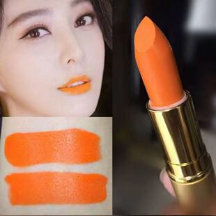 网红橘色口红变色不沾杯掉色防水南瓜品牌唇膏橙色奶油阿宝色显白