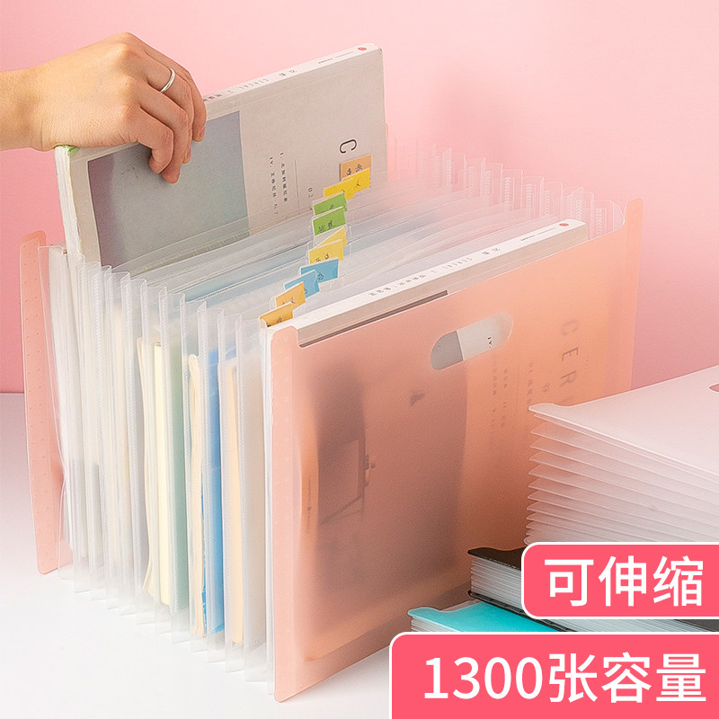 伸缩考试卷装大容量神器文件夹图片
