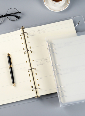 A4活页本可拆卸女大学生文具B5活页笔记本本子A5活页夹外壳A6A7大号加厚创意简约手帐本6孔9孔办公记事本定制