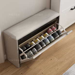 超窄换鞋凳翻斗入户家用门口可坐鞋柜坐凳玄关小户型极窄穿鞋凳子