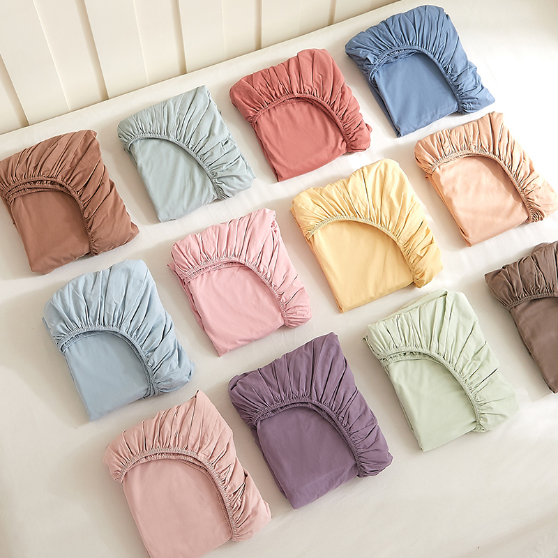 秋冬加厚纯棉长绒棉磨毛床笠全棉