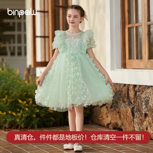 中大童装女童夏季公主裙汉服新国