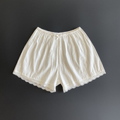 子 宽松防静电不卷边短裙裤 纯棉蕾丝花边打底裤 女夏防走光安全裤