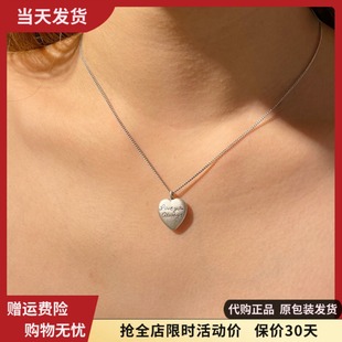 bm项链字母爱心锁骨链精致细链女生ins风国内代购brandy melville