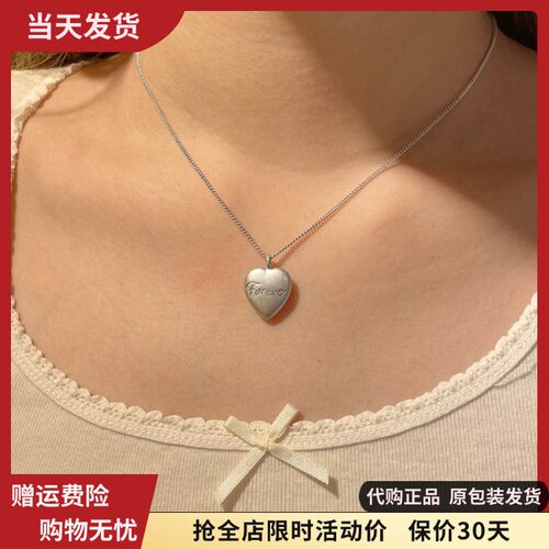 bm项链爱心字母Forever女春夏新款锁骨链 国内代购brandymelville
