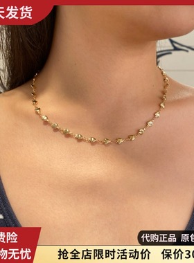 bm项链爱心金色不掉色洗澡可戴女生锁骨链国内代购brandymelville