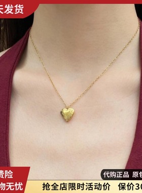 bm项链不掉色爱心可打开细链锁骨链女新款国内代购brandymelville