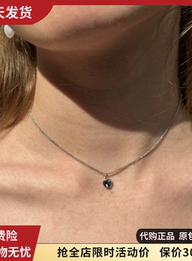 bm项链女新款海洋之心吊坠精致项圈短链百搭ins风brandy melville