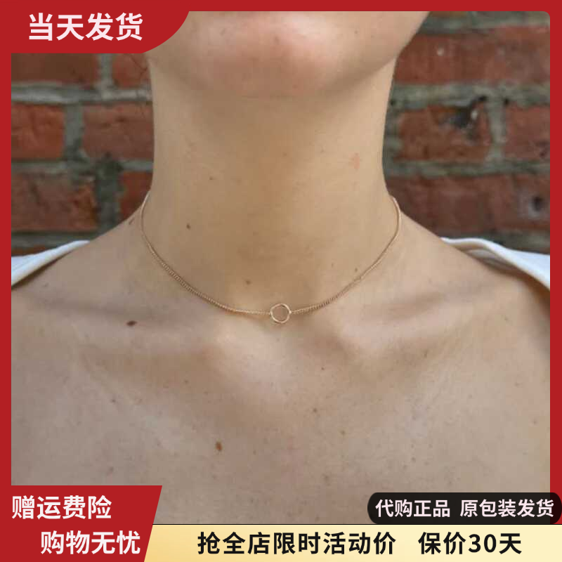 bm项链Choker圆圈项圈链短链颈链脖子饰品女生百搭brandymelville