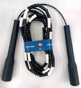 维加威钢丝竹节跳绳花样双飞儿童小学生初中生中考专用不打结绳子