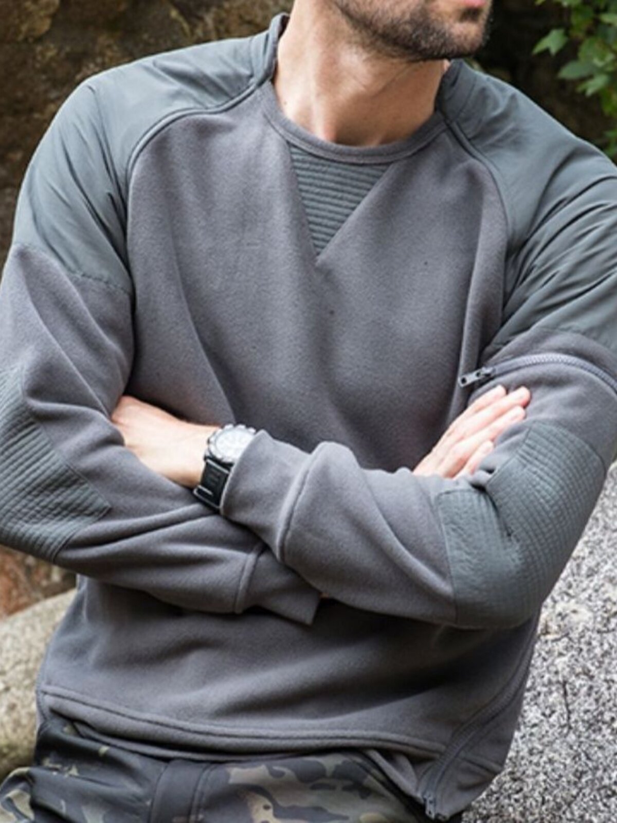 남성용 가을 겨울 플리스 재킷 가을 겨울 플러스 벨벳과 두꺼운 폴라 플리스 탑 방풍 및 따뜻한 야외 풀오버 바닥 셔츠