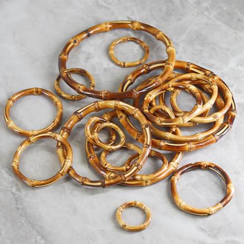 包包提手竹环配件古风配件真竹圈