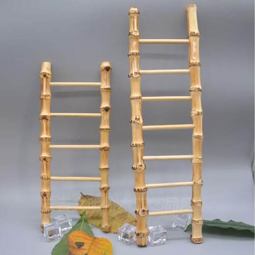 新居乔迁礼品竹梯子节节高桌摆件