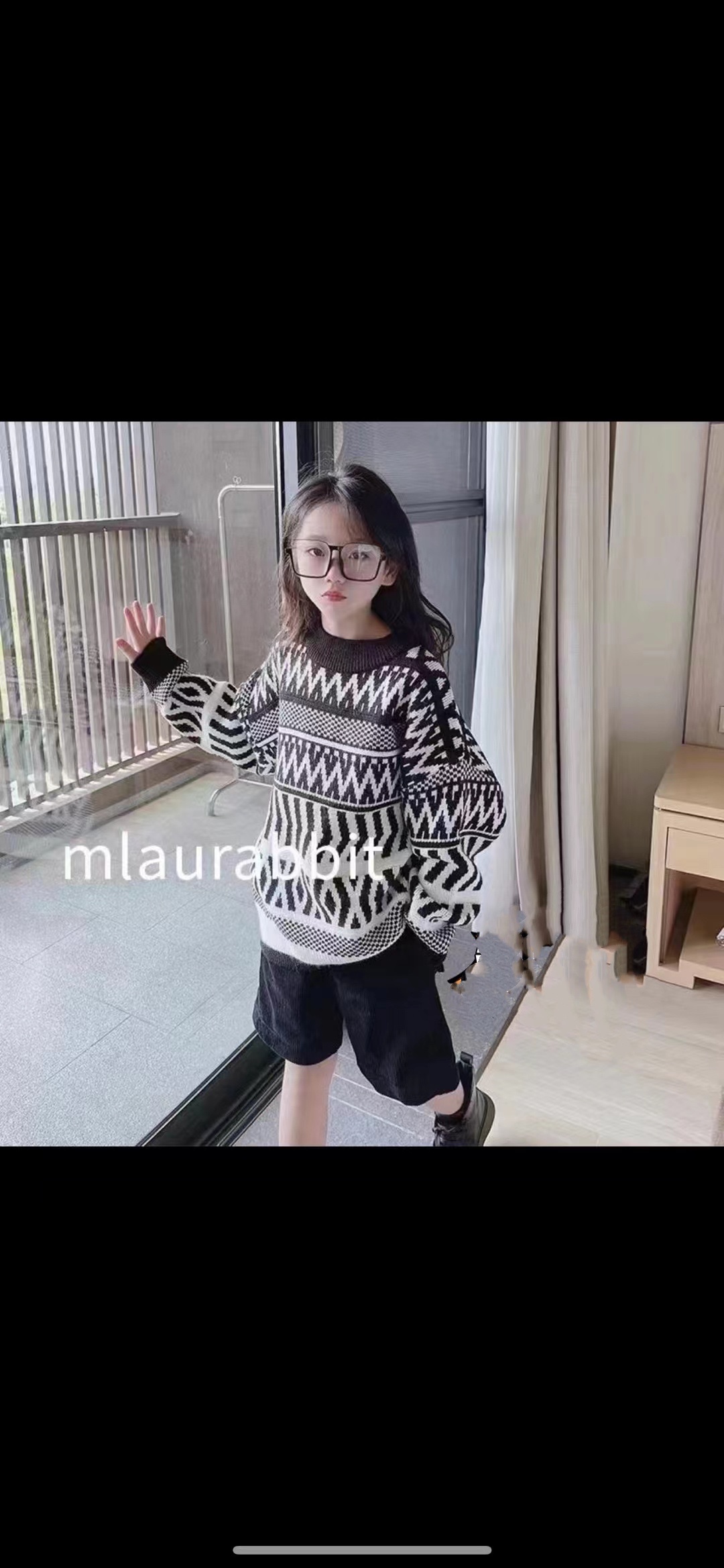 高品质经典韩版黑白条纹加厚毛衣针织衫特价包邮百搭