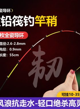 桥筏玻纤稍全陶瓷导环纳米杆稍筏钓竿稍配节抗风微铅桥钓筏钓竿稍