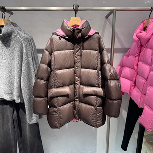 专柜正品艾诺丝雅诗国内代购2025冬新保暖中长款羽绒服女41110038