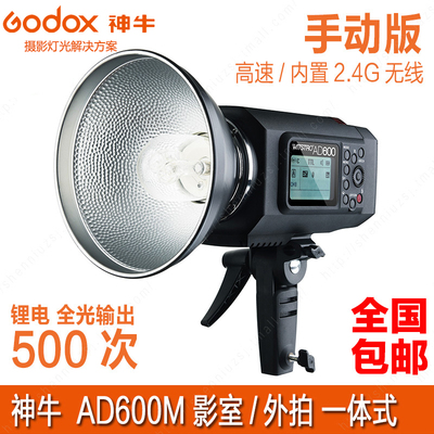 神牛AD600/BM影室手持外拍一体式两用锂电闪光灯600W大功率摄影灯