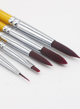 牙科技工上瓷笔尼龙毛金黄色笔杆上釉笔上瓷毛笔OP笔齿科义齿加工