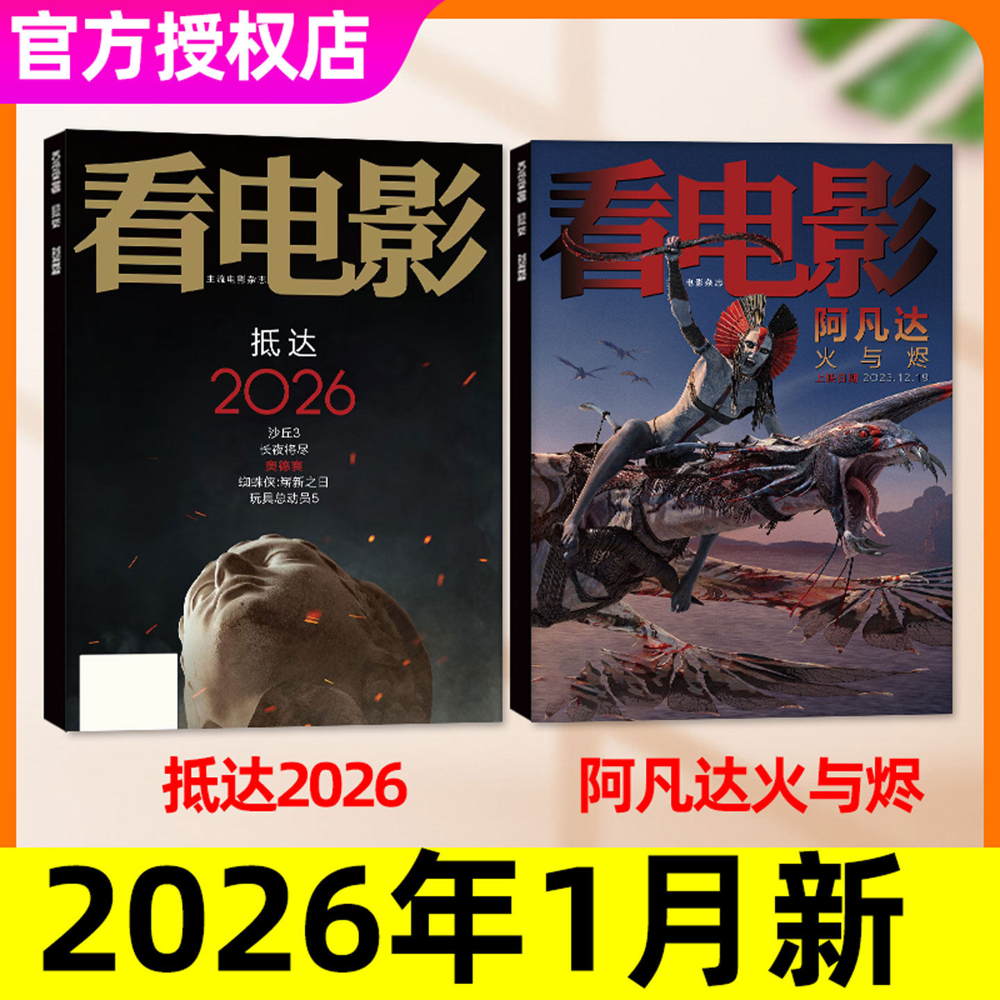 【抵达2026/冷门佳作100】看电影杂志2026年1月+2025年1-12月 【全年/半年订阅】阿凡达大众影视高分历史热点环球银幕解析影评过刊