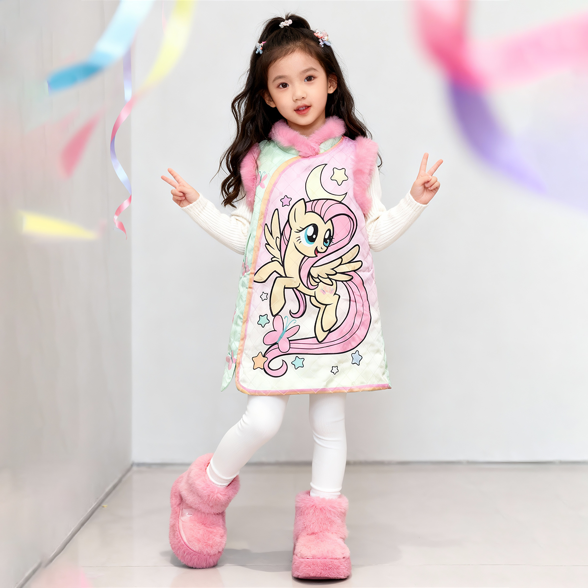 小马宝莉联名年衣童装旗袍秋冬