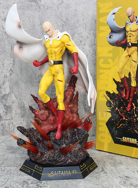 LK 一拳超人 gk琦玉老师 发光 超大型 雕像 模型 摆件 礼物 手办