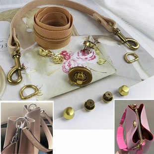 水桶包配件扭锁拉链钩扣1.6 5.8cm弹簧圈鸡眼扣diy手袋钩编包五金