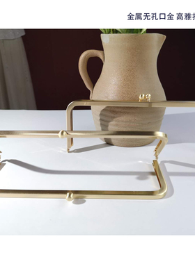 高档扫金出口方形无孔口金20.5cm光滑明亮外贸出口包袋配件