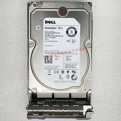 DELL MD1000 MD1200 MD1400 MD3000 3T 7.2K 3.5寸 SAS 储存硬盘