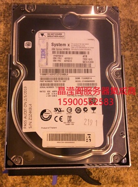 IBM 49Y6012 49Y6013 49Y6016 4T 7.2K 3.5 SATA X3250 M4 M5硬盘