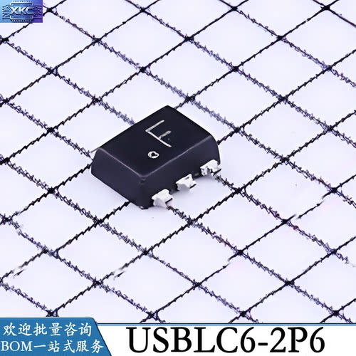 USBLC6-2P6丝印F低容保护管