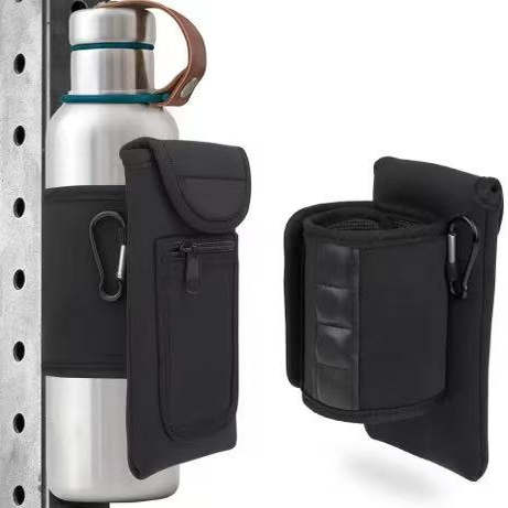 户外健身房运动便携卡包放水壶手机一体包磁吸水杯袋杯套手机包