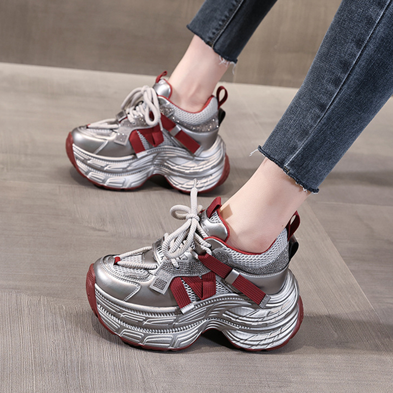 厚底内增高8CM网红爆款老爹鞋