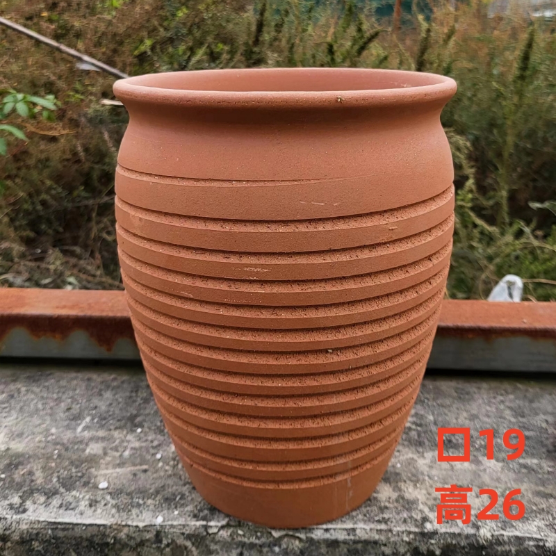 老桩月季花盆陶瓷粗陶透气养根