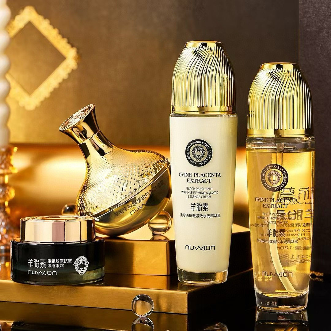 正品妳尊羊胎素胶原蛋白抗皱紧致淡化细纹提亮面霜眼霜水乳单品
