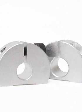 双螺孔固定环开口手柄锁紧光轴夹紧环限位环SCDKL8铝合金发黑固定