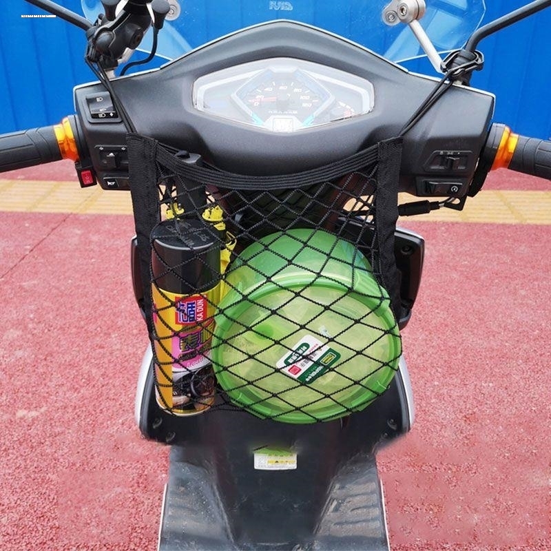 适用于小米九号F90/F60电动车前置网兜双层储物袋雨衣收纳挂兜