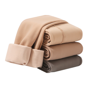 恒源祥高腰打底棉裤女外穿大码加绒加厚保暖收腹一体脚蹬柠檬vc