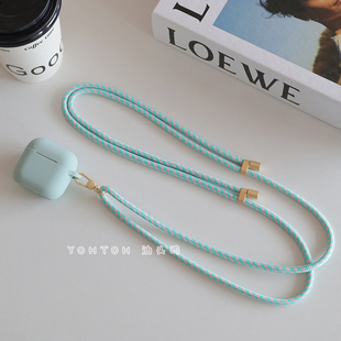 简约高级适用于苹果airpods4降噪保护套3代2024新款airpodspro2耳机壳一体式不掉盖Pro可挂脖斜挎硅胶1/2软壳