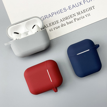 airpodsPro2保护套C口适用于苹果AirPods4硅胶耳机一体简约四代降噪连体式软壳1/2代蓝牙typec壳Pro2纯色透灯