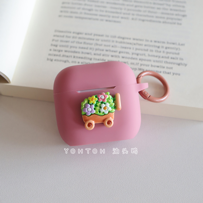 油头鸥原创设计适用于airpodspro2保护套airpods4苹果耳机壳第四代降噪蓝牙pods3代一体式Pro1代硅胶盒第二代