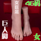 46码 巨足模大码 仿真人道具展示鞋 模特玉足脚模型硅胶超大脚