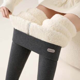 毛绒裤 高腰秋裤 女外穿秋冬加厚保暖棉裤 9902特厚加绒云朵绒打底裤