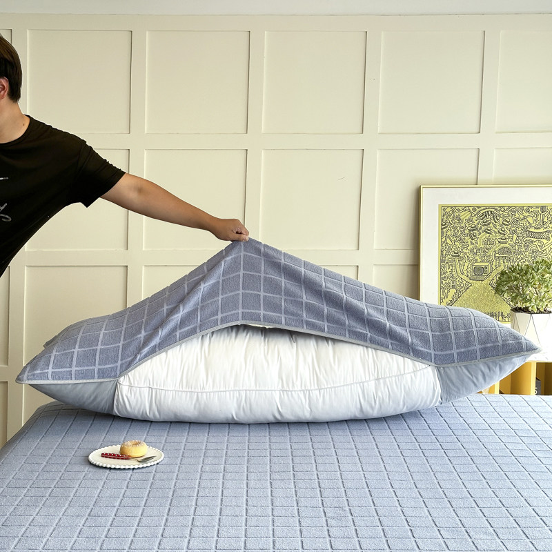 全棉A类情侣长枕巾纯棉毛巾布半包枕套巾防滑枕巾双人枕芯保护套,床上用品,枕巾,淘宝优惠券,粉丝福利购,淘宝优惠卷