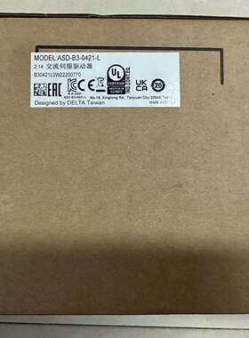 《议价商品》全新台达B3驱动器 ASD-B3-0421-L 400w