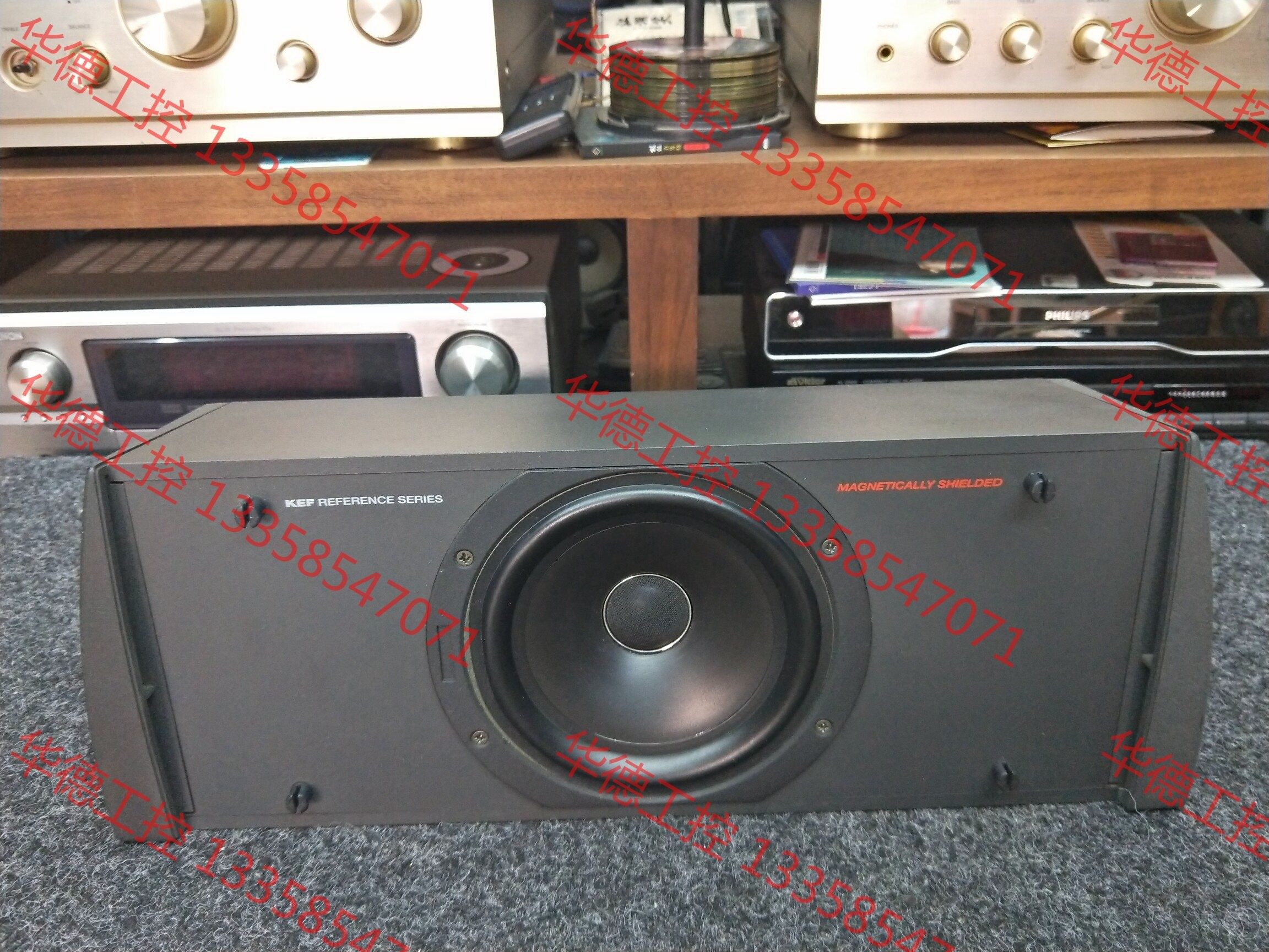 议价 英国kef-model-100/同轴发烧级中置音箱一只