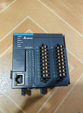 《议价商品》台达PLC AS228T-A，功能正常，成色