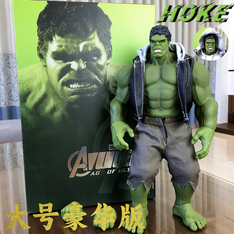 绿巨人手办模型摆件曼威复仇者联盟周边大号浩克玩具可动人偶男生