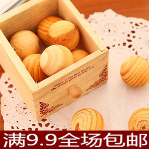天然樟脑丸球衣柜驱虫香樟木条除味香薰球香木防霉防蛀防虫块5个