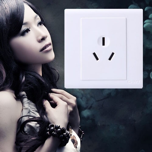 正泰电工开关插座面板三孔空调