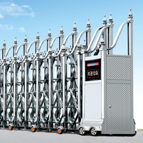 定制不锈钢电动伸缩门